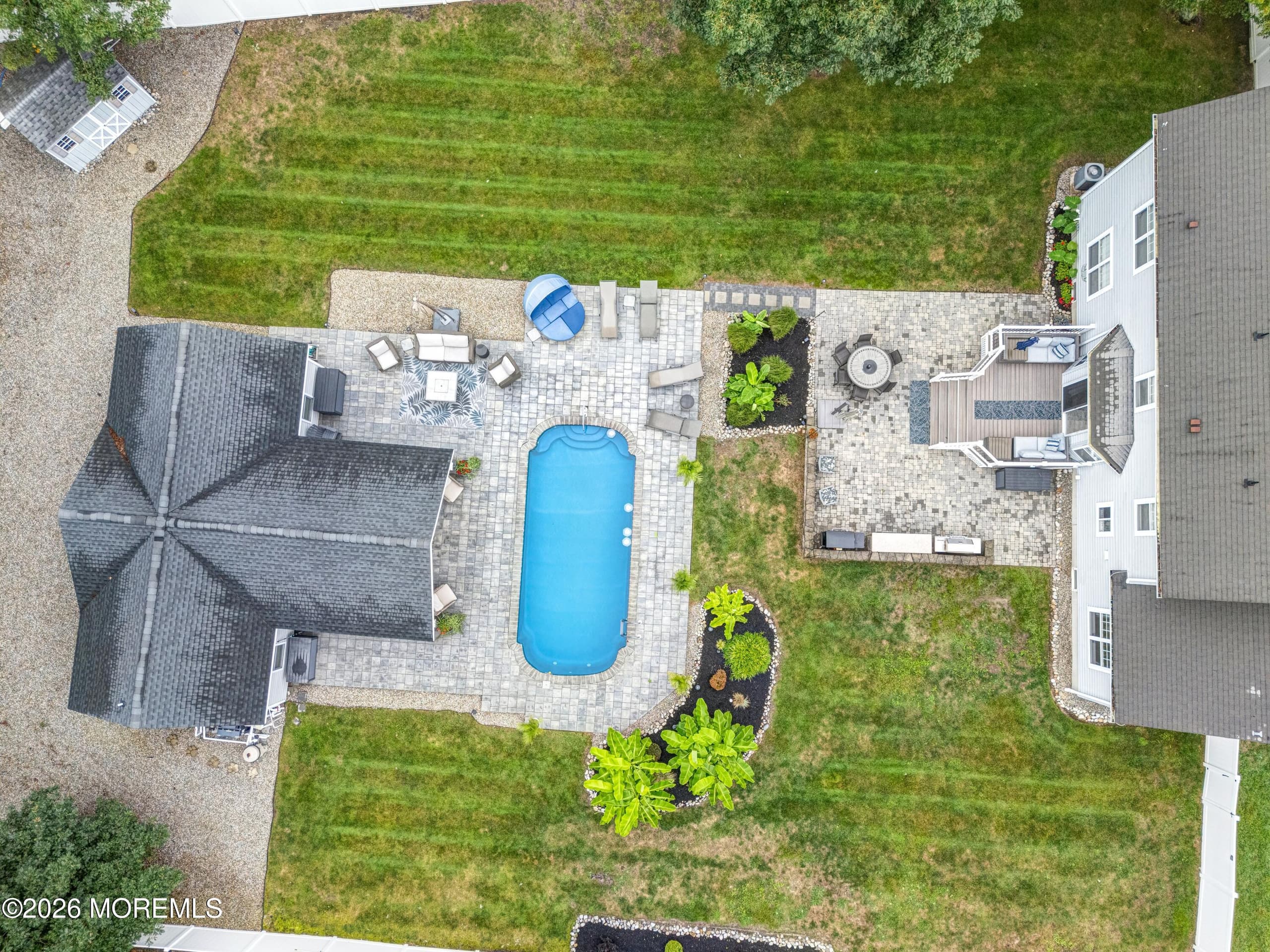 Home, Entertainment Area & 800 Sq.Ft. Pool House