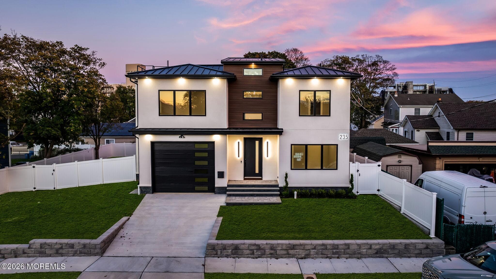 Twilight View of Home.