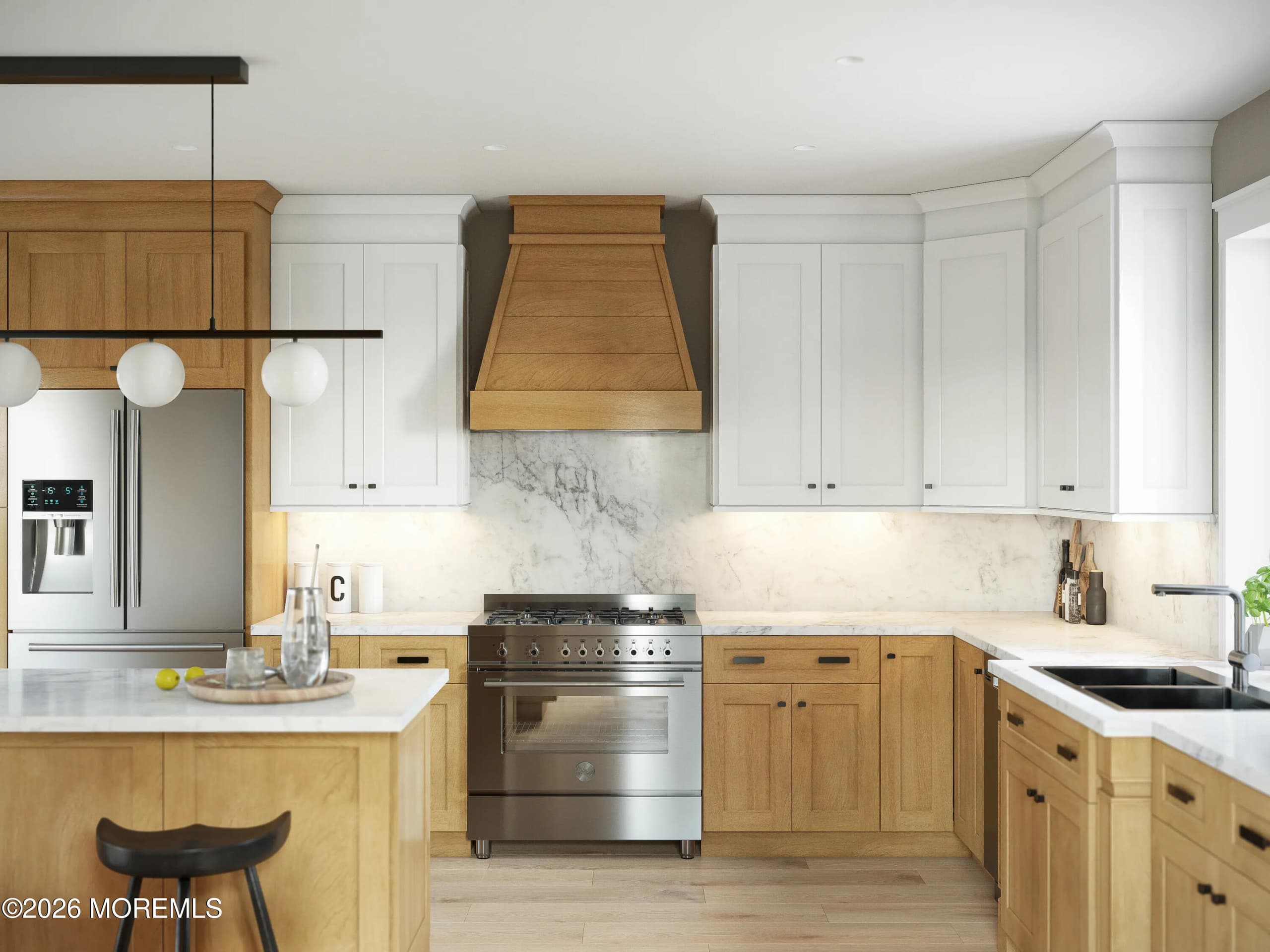 kitchen being installed